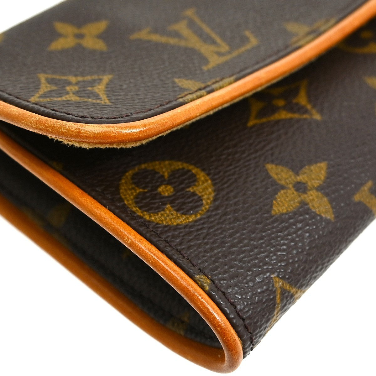 Louis Vuitton Twin Handbag Monogram Canvas Brown Canvas Clutche & Pouche Bag (Pre-Owned)