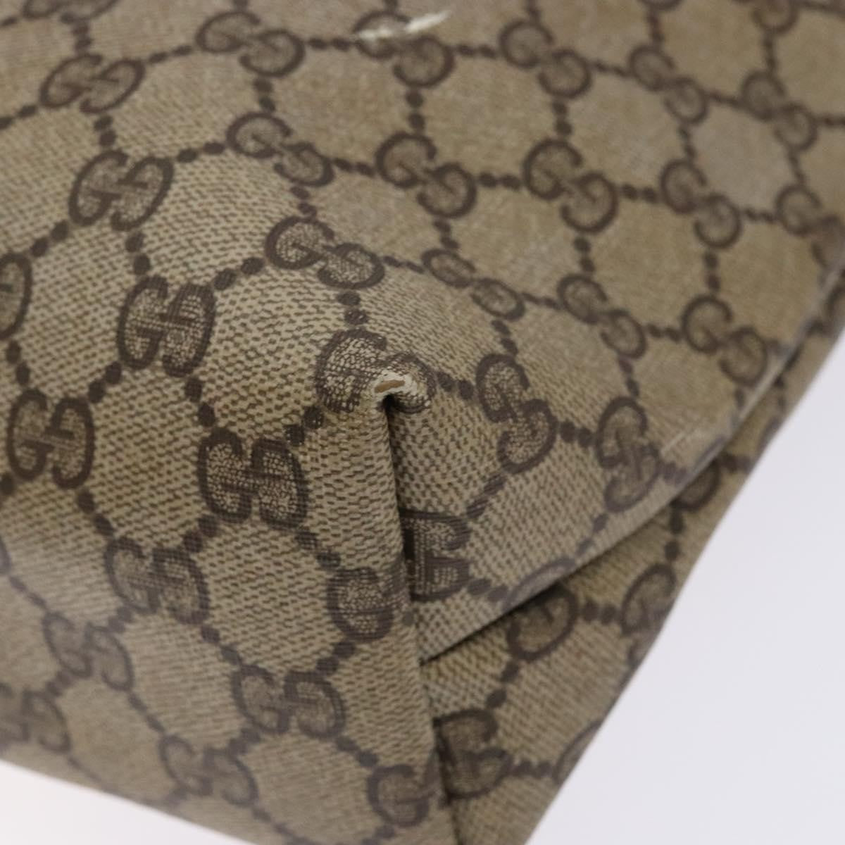 Gucci Ophidia Front Pocket Shopper Tote Gg Coated Canvas Beige Canvas Tote Bag Bag (Pre-Owned)