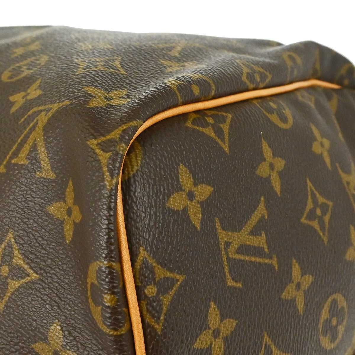 Louis Vuitton Keepall Bandouliere Bag Monogram Canvas Brown Canvas Travel Bag Bag (Pre-Owned)
