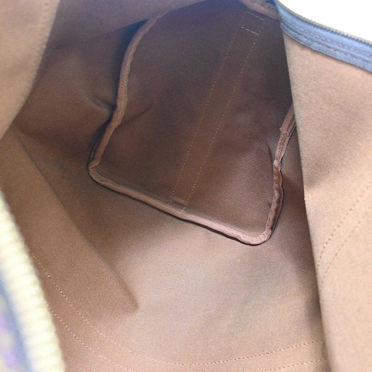 Louis Vuitton Keepall Bandouliere Bag Limited Edition Illusion Monogram Taurillon Leather Brown Canvas Travel Bag Bag (Pre-Owned)