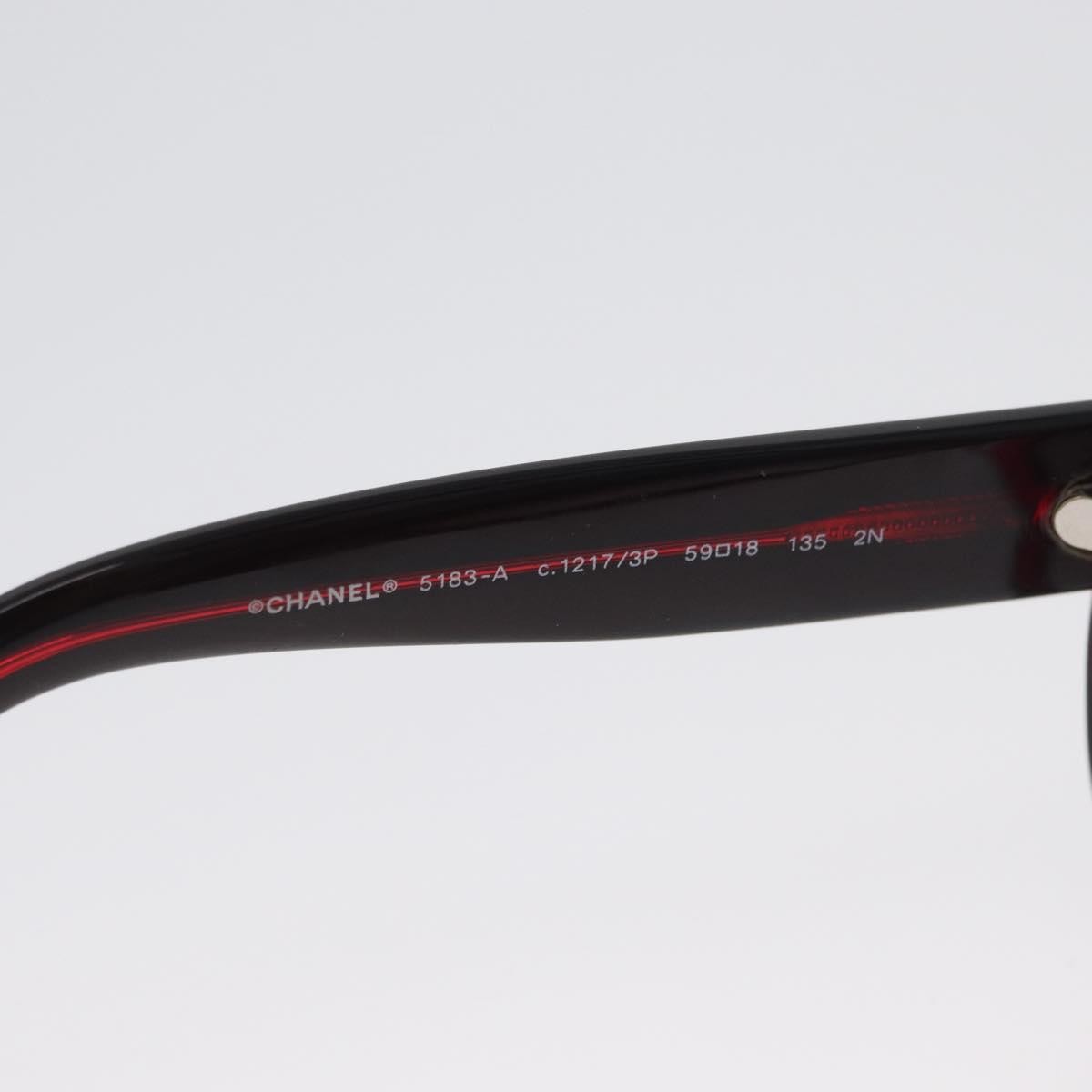 Chanel Logo Cc Sunglasses Plastic Red Plastic Sunglasse Accessory (Pre-Owned)