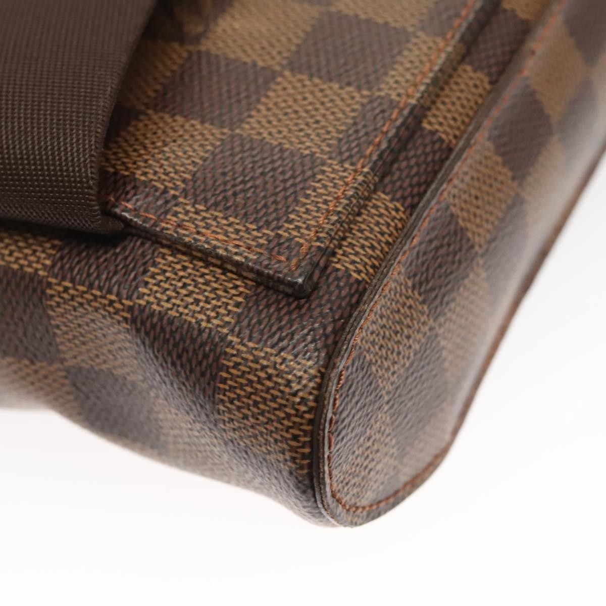Louis Vuitton Geronimos Waist Bag Damier Brown Canvas Shoulder Bag Bag (Pre-Owned)