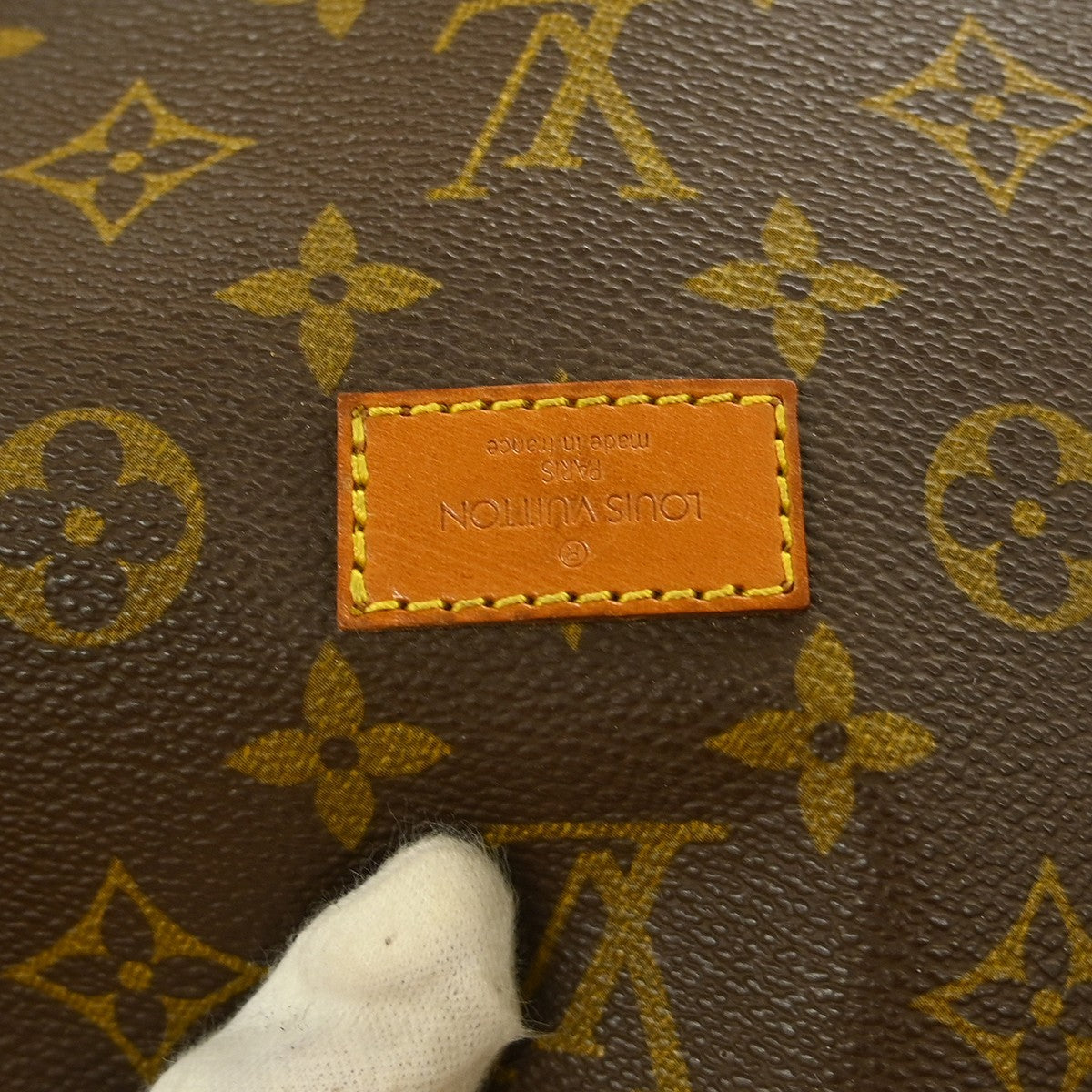 Louis Vuitton Saumur Handbag Monogram Canvas Brown Canvas Shoulder Bag Bag (Pre-Owned)