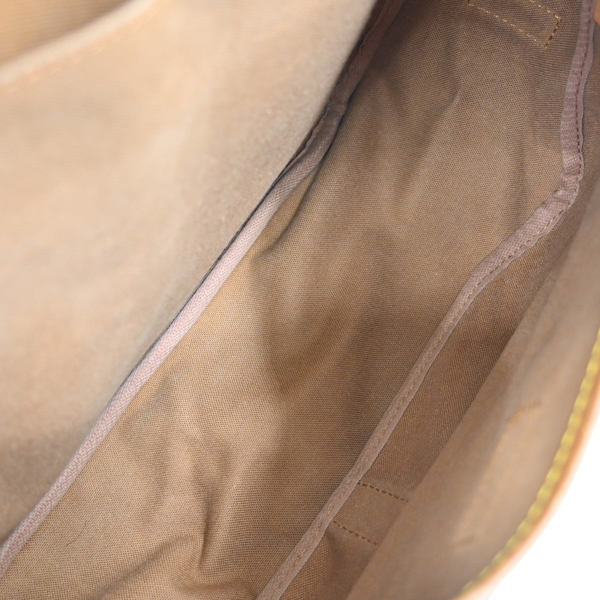 Louis Vuitton Saumur Handbag Monogram Canvas Brown Canvas Shoulder Bag Bag (Pre-Owned)