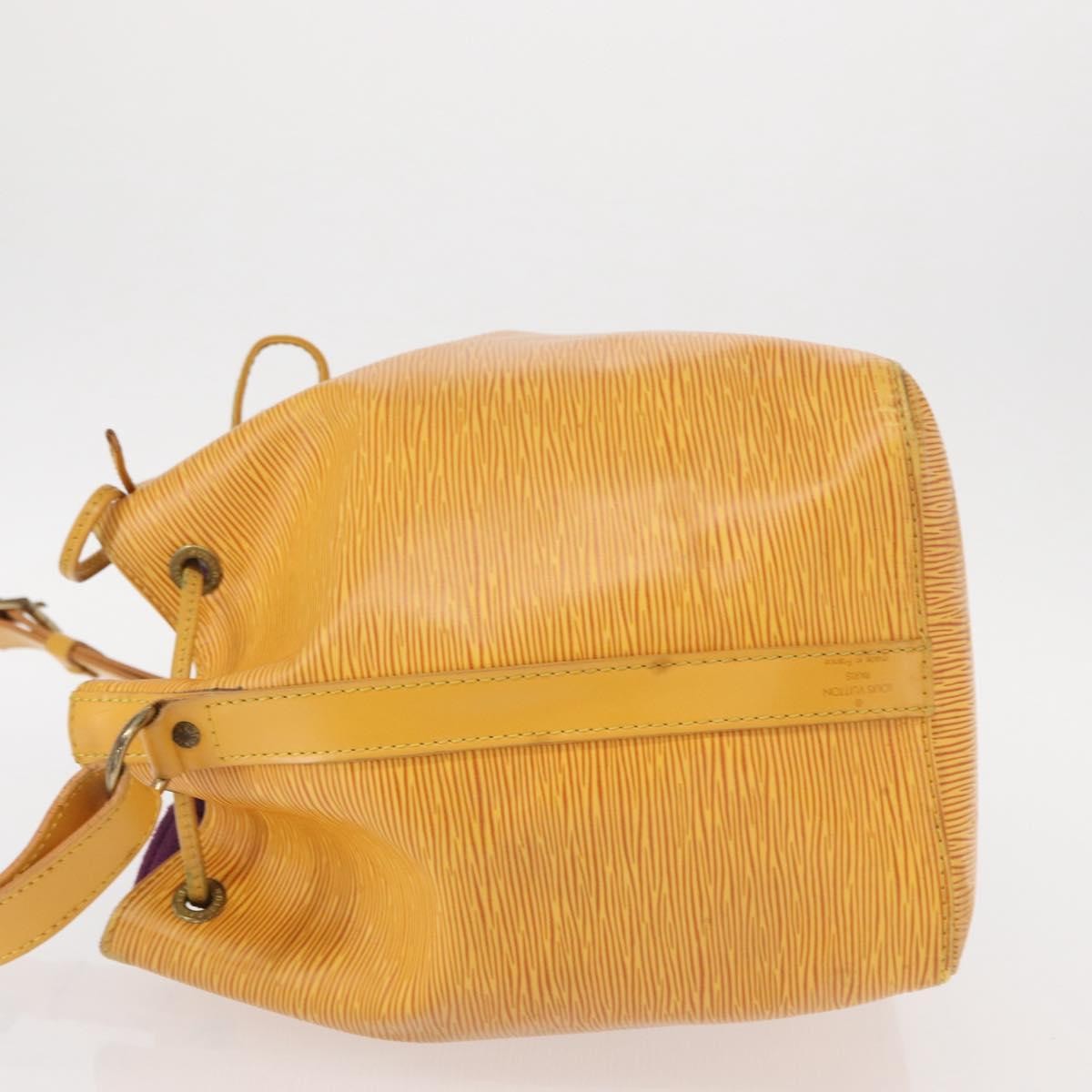 Louis Vuitton Petit Noe Handbag Epi Leather Yellow Leather Shoulder Bag Bag (Pre-Owned)
