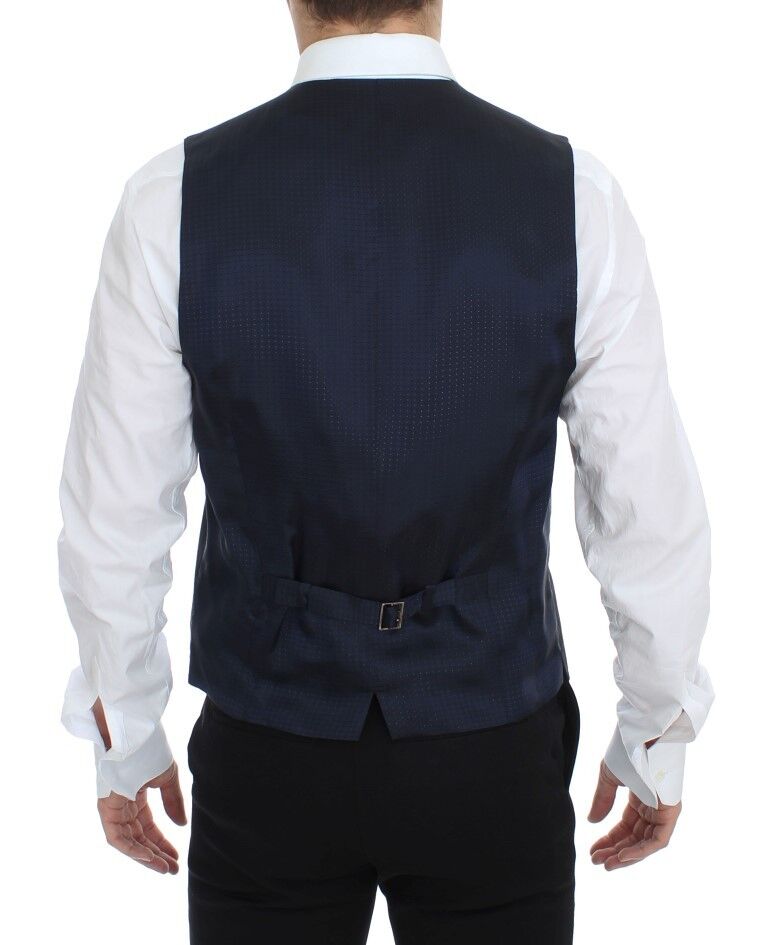 Dolce & Gabbana Gray Stretch Formal Dress Vest Men's Gilet