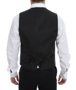 Dolce & Gabbana Elegant Silk-Wool Black Dress Men's Vest