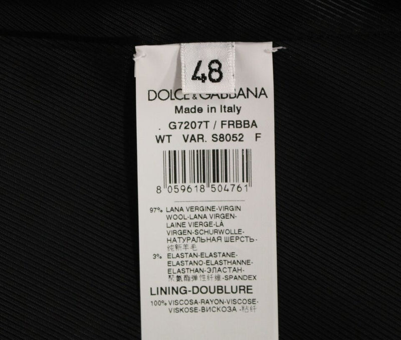 Dolce & Gabbana Elegant Striped Gray Dress Men's Vest