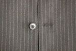 Dolce & Gabbana Elegant Black Striped Wool Dress Men's Vest