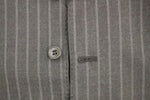 Dolce & Gabbana Gray Striped Wool Logo Vest Gilet Men's Weste