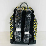 MCM Brandenburg Yellow/Black Cubic Monogram Unisex Nylon Backpack