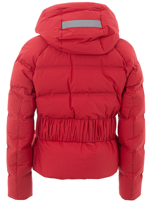 Peuterey Elegant Red Quilted Cotton Women's Jacket