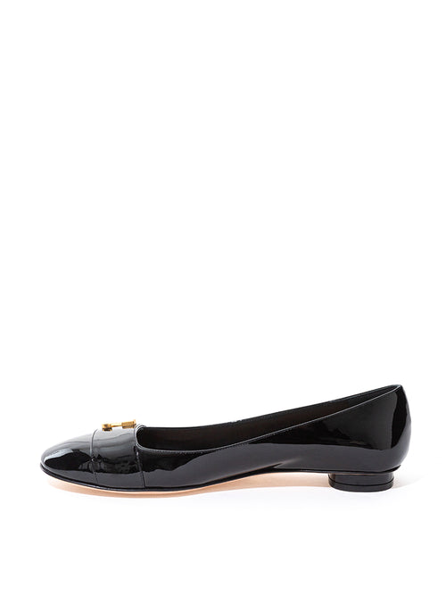 Dior Ballerina Black Patent Leather 'C'est Dior' Women's Shoes