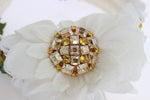 Dolce & Gabbana Yellow White Sunflower Crystal Floral Women's Headband