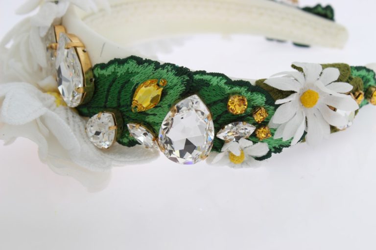 Dolce & Gabbana Sunflower Crystal Luxury Women's Headband