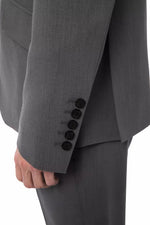 Billionaire Italian Couture Elegant Gray Wool Two-Button Designer Men's Suit