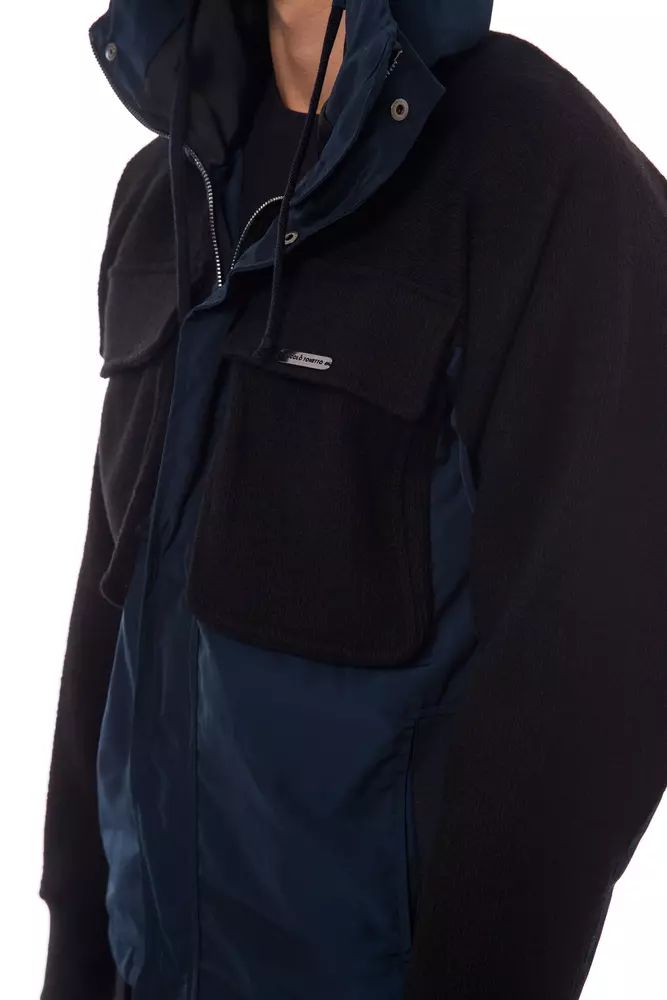 Nicolo Tonetto Elegant Wool Blend Hooded Men's Jacket