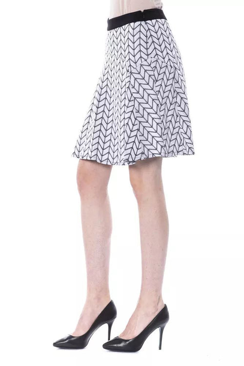 BYBLOS Chic Black and White Tube Short Women's Skirt