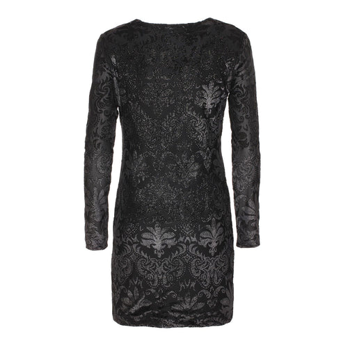 Imperfect Black Polyester Women's Dress