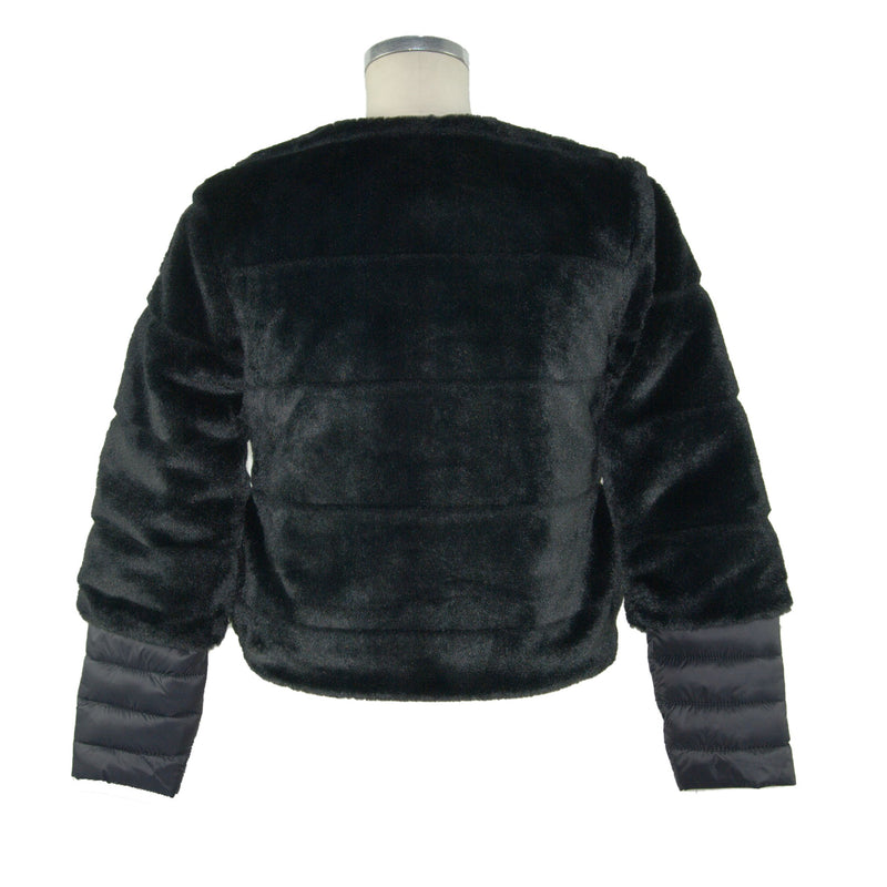 Maison Espin Black Polyester Jackets &amp; Women's Coat