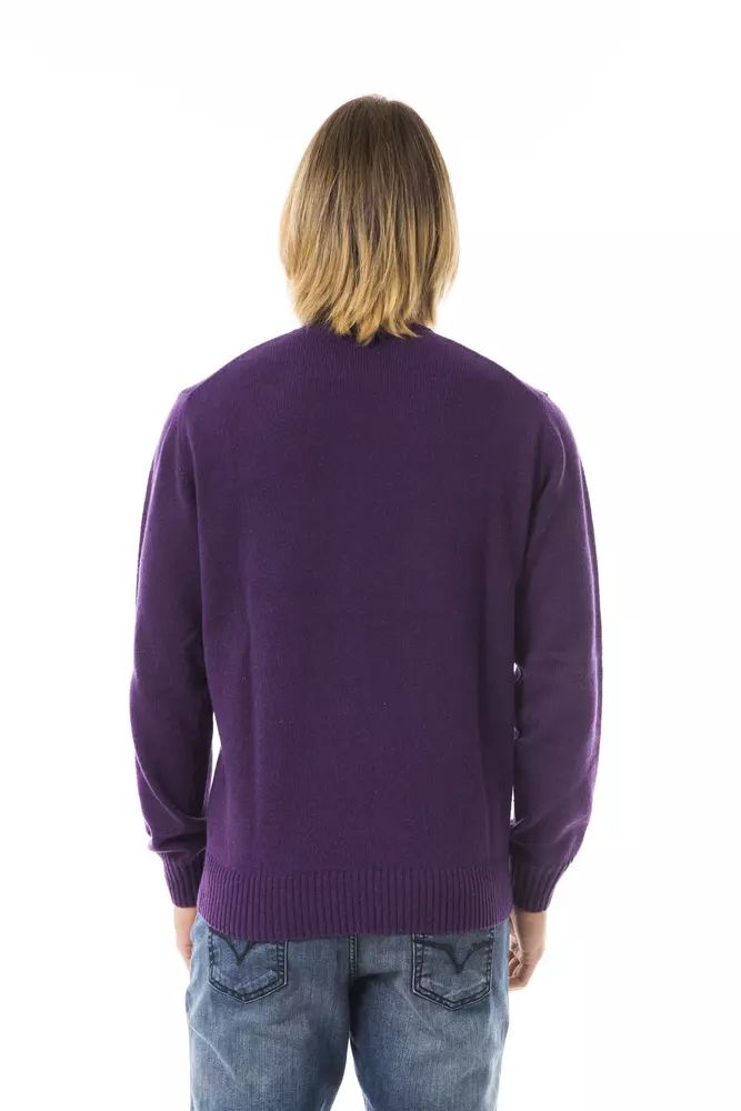 Uominitaliani Exquisite Embroidered Wool-Cashmere Men's Sweater
