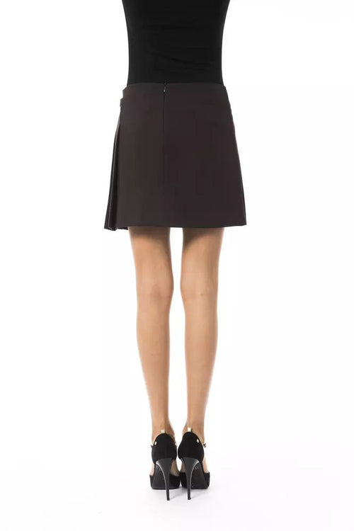 BYBLOS Chic Brown Tulip Short Women's Skirt