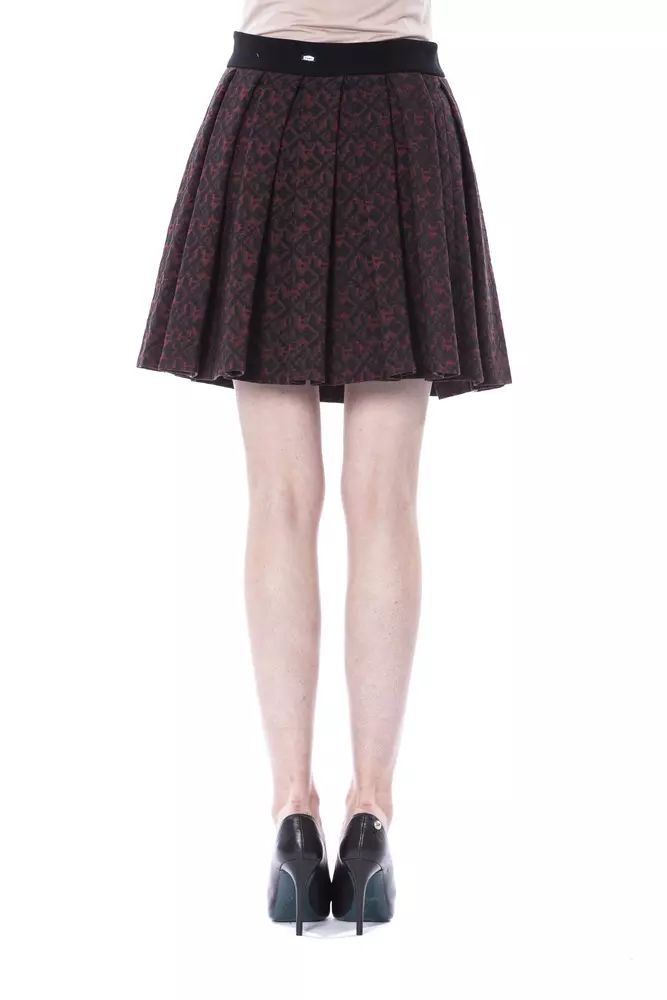 BYBLOS Chic Tulip Brown Skirt - Cotton Blend Women's Elegance