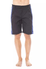 Verri Sleek Black Casual Shorts for Men's Men