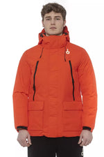 Tond Chic Red Water-Repellent Hooded Men's Jacket