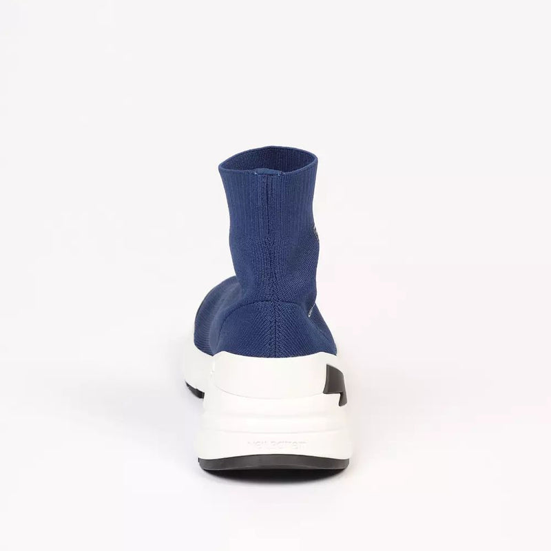 Neil Barrett Electric Bolt Sock Sneakers in Men's Blue