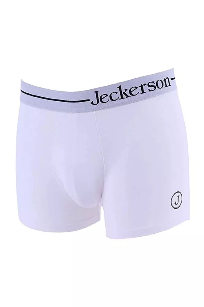 Jeckerson White Cotton Men's Underwear