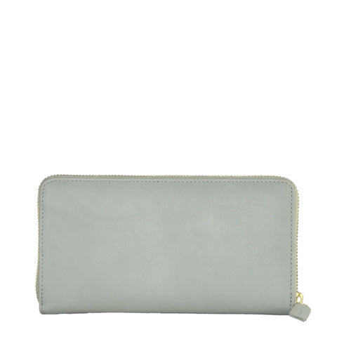 Cavalli Class Elegant Grey Calfskin Wallet for Women's Her