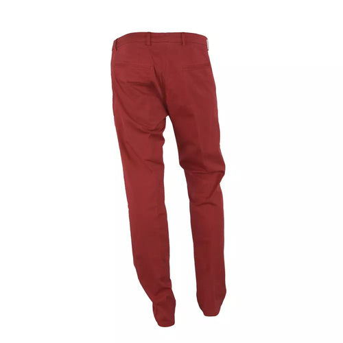 Made in Italy Chic Summer Cotton-Blend Men's Trousers
