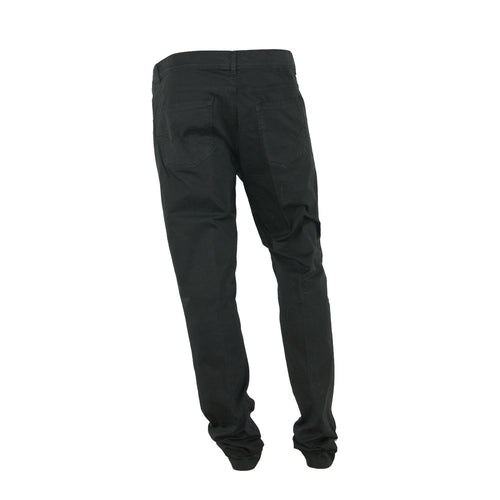Made in Italy Elegant Summer Black Cotton Men's Trousers