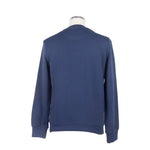 Bikkembergs Sleek Cotton Blend Sweater with Chic Rubber Men's Detail