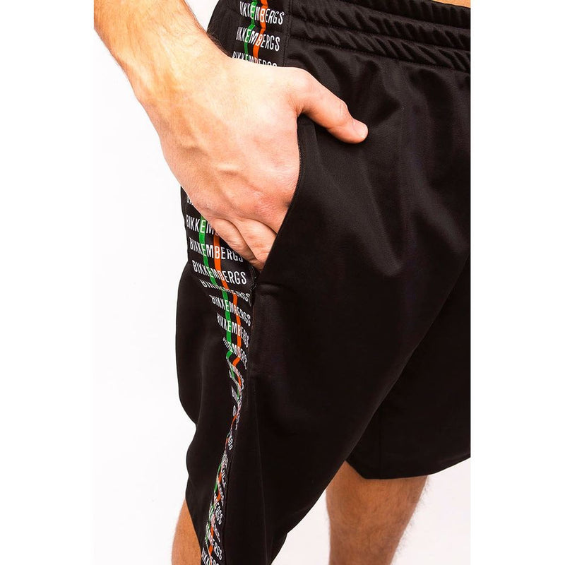 Bikkembergs Sleek Anniversary Striped Bermuda Men's Shorts