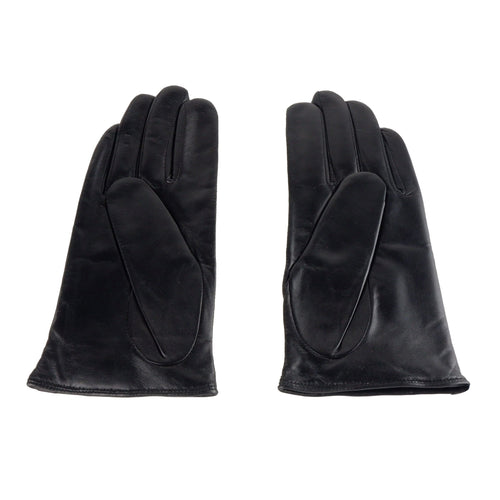 Cavalli Class Chic Blue and Black Lambskin Leather Women's Gloves