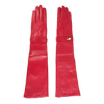 Cavalli Class Elegant Lambskin Leather Gloves in Women's Pink