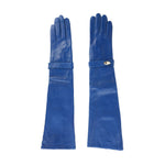 Cavalli Class Elegant Blue Leather Women's Gloves