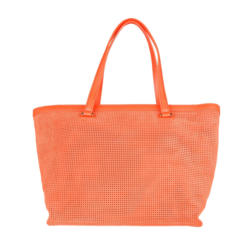 Cavalli Class Chic Dark Orange Leather Women's Handbag