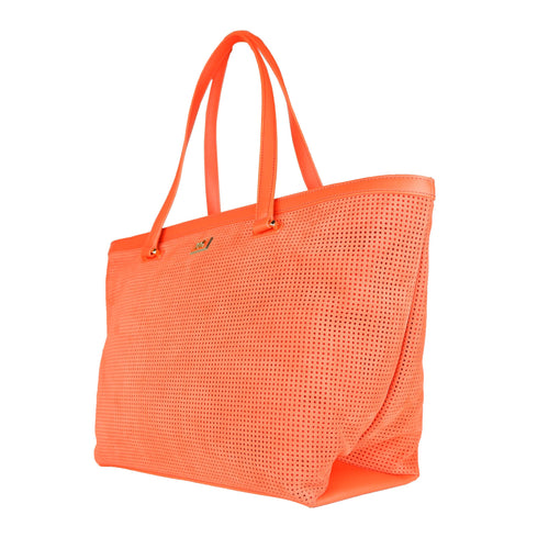 Cavalli Class Elegant Dark Orange Leather Women's Handbag
