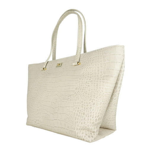 Cavalli Class Classy White Calfskin Leather Women's Handbag