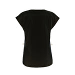 Yes Zee Black Cotton Tops &amp; Women's T-Shirt