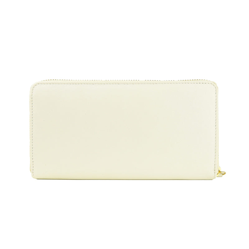 Cavalli Class Elegant White Calfskin Leather Women's Wallet