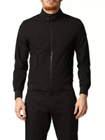 Refrigiwear Elegant Black Elasticized Men's Jacket