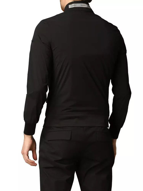 Refrigiwear Elegant Black Elasticized Men's Jacket