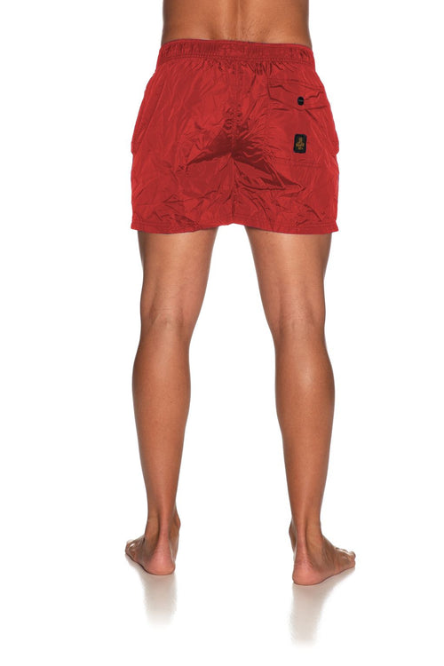 Refrigiwear Chic Red Beach Shorts for Men with Stretch Men's Comfort