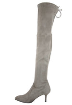 Stuart Weitzman Women's Solid Tiemodel Taupe Suede Over-The-Knee Boot