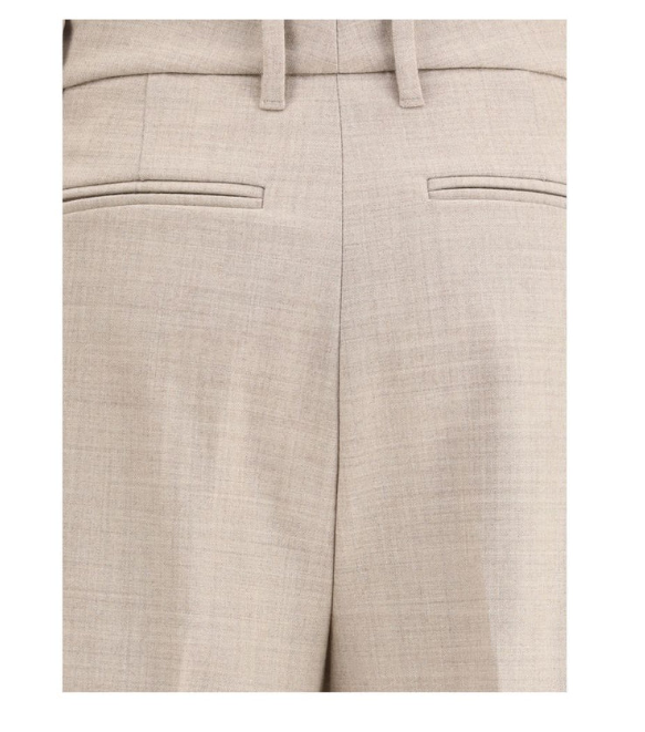 True Royal Beige Wool Casual Women's Pants