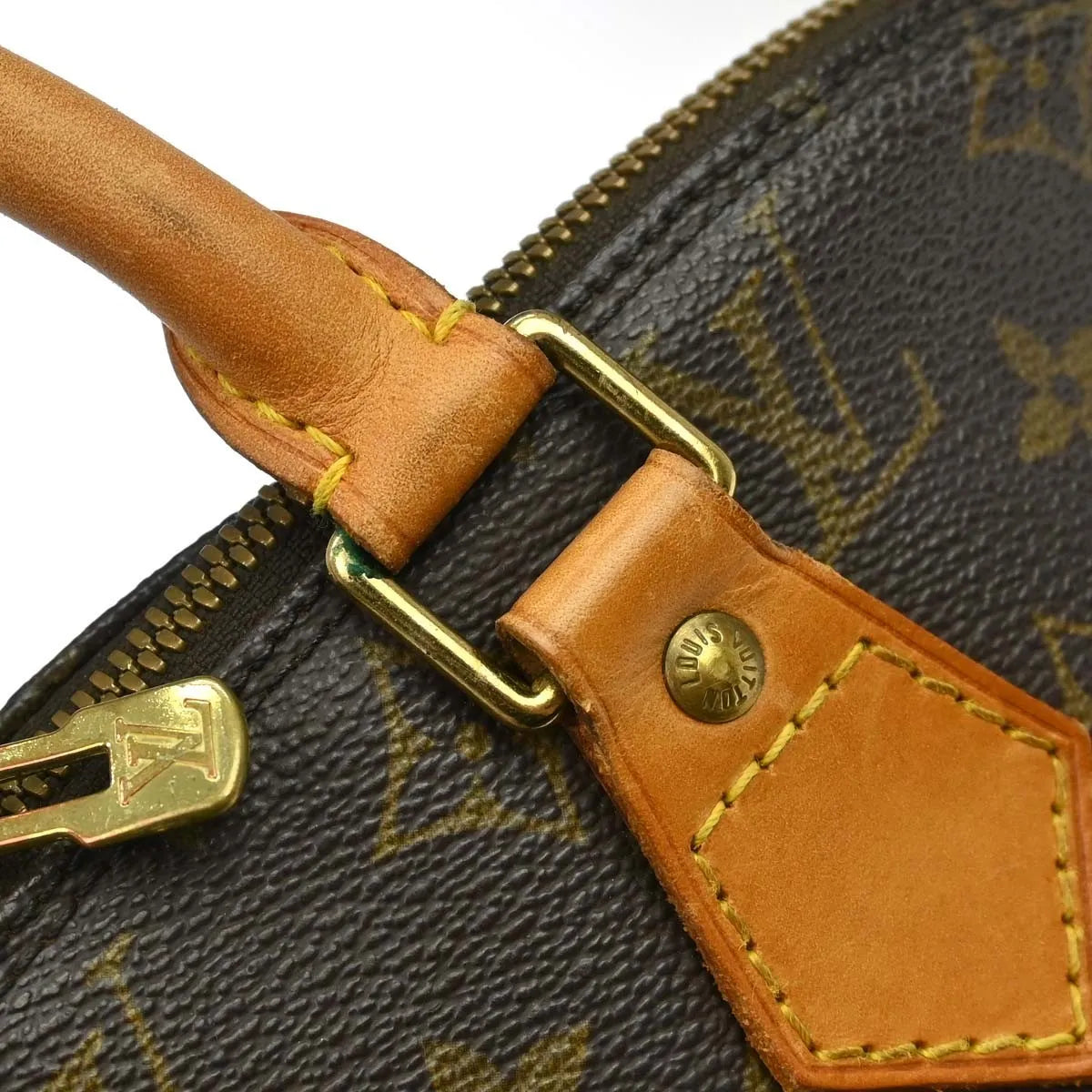 Louis Vuitton Alma Monogram Canvas Brown Canvas Handbag (Pre-Owned)